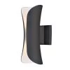 Scroll 2-Light Architectural Bronze Integrated LED Outdoor Wall Lantern Sconce by Maxim Lighting