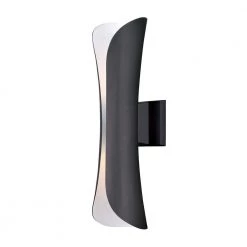 Scroll 2-Light Architectural Bronze Integrated LED Outdoor Wall Lantern Sconce by Maxim Lighting