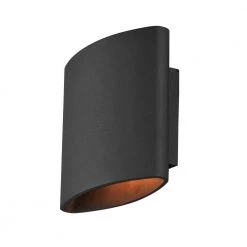 Lightray 2-Light Architectural Bronze Integrated LED Outdoor Wall Lantern Sconce by Maxim Lighting