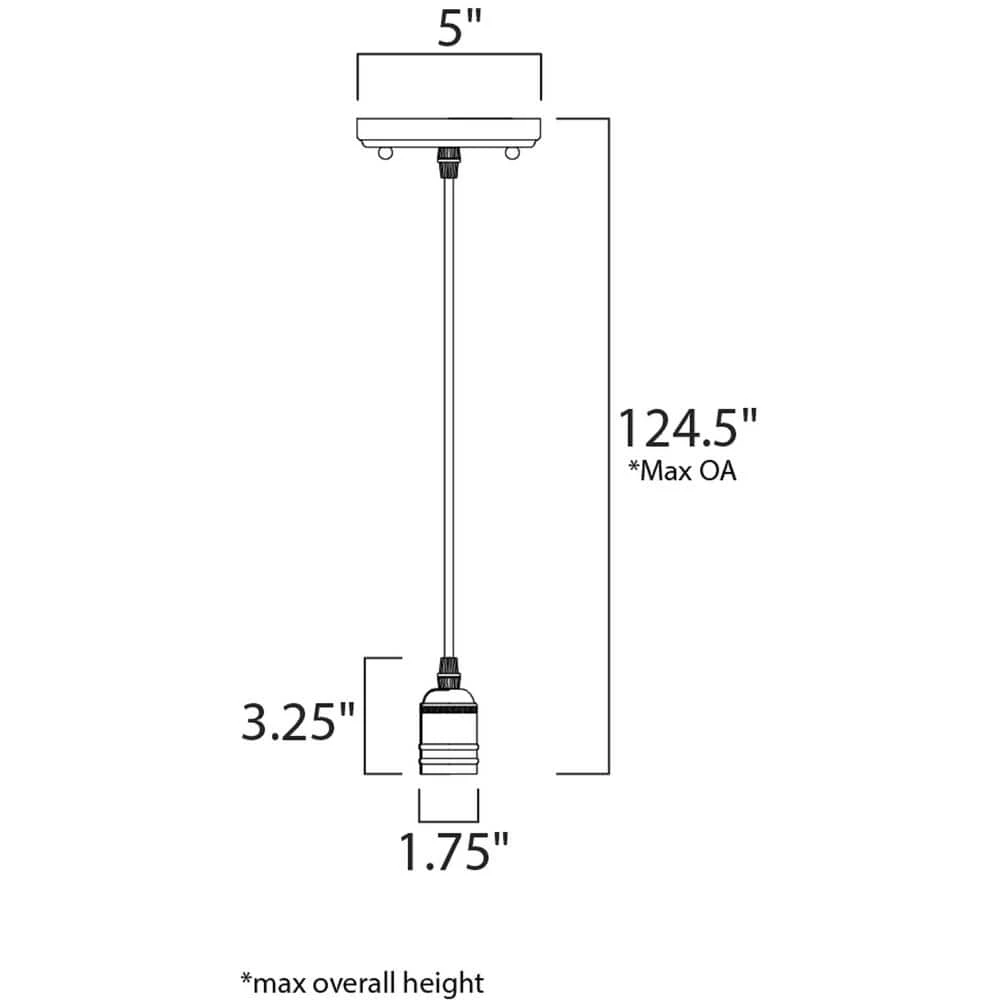 Early Electric 1-Light Black/Antique Brass Pendant by Maxim Lighting 2 Early Electric 1-Light Black/Antique Brass Pendant by Maxim Lighting - Image 2