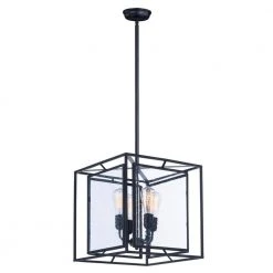 Era 4-Light Black Pendant by Maxim Lighting