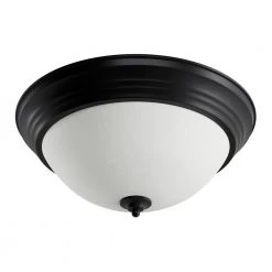 Essentials 1-Light Black Flush Mount by Maxim Lighting -Maxim Lighting Sales Store black maxim lighting flush mount lights 5840icbk 1d 1000