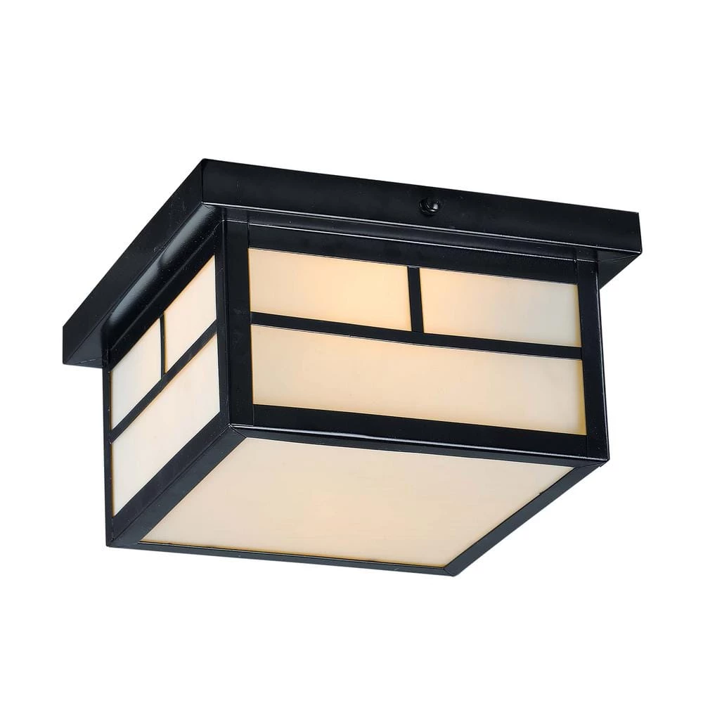 Coldwater 9.25 in. Wide Black 2-Light Outdoor Flush Mount by Maxim Lighting 1 Coldwater 9.25 in. Wide Black 2-Light Outdoor Flush Mount by Maxim Lighting