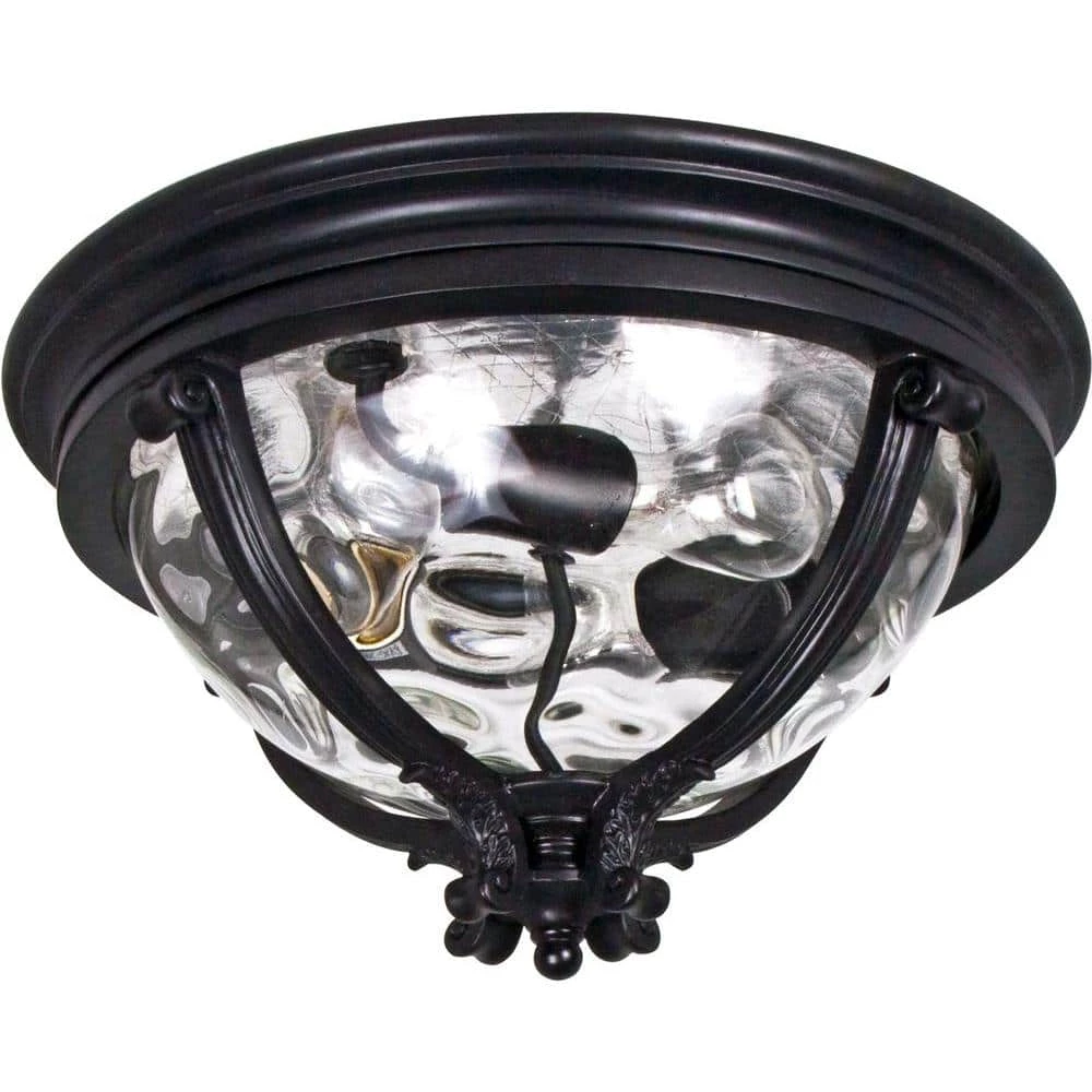 Camden VX 3-Light Black Outdoor Flushmount by Maxim Lighting 1 Camden VX 3-Light Black Outdoor Flushmount by Maxim Lighting