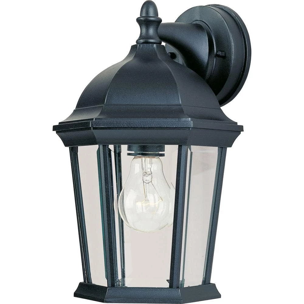 Builder Cast 1-Light Black Outdoor Wall Mount Sconce by Maxim Lighting 1 Builder Cast 1-Light Black Outdoor Wall Mount Sconce by Maxim Lighting