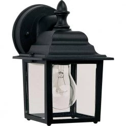Builder Cast 1-Light Black Outdoor Wall Lantern Sconce by Maxim Lighting