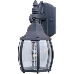 Crown Hill 1-Light Black Outdoor Wall Lantern Sconce by Maxim Lighting