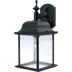 Senator 1-Light Black Outdoor Wall Lantern Sconce by Maxim Lighting