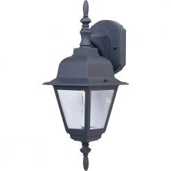 Builder Cast 1-Light Black Outdoor Wall Lantern Sconce by Maxim Lighting