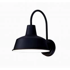 Pier M 10.25 in. W 1-Light Black Outdoor Wall Lantern Sconce by Maxim Lighting