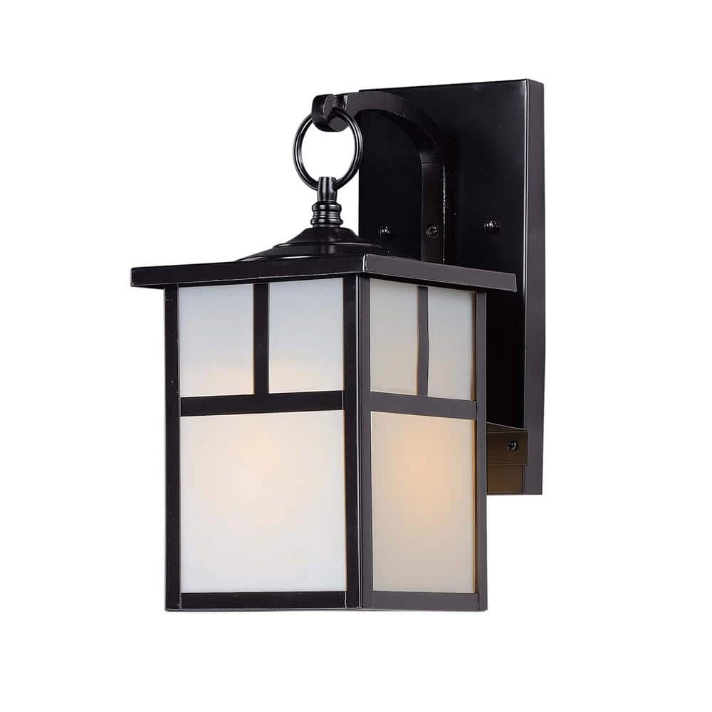 Coldwater 6 in. W 1-Light Black Outdoor Wall Lantern Sconce by Maxim Lighting 1 Coldwater 6 in. W 1-Light Black Outdoor Wall Lantern Sconce by Maxim Lighting