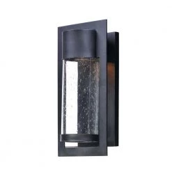 Focus 1-Light Black Integrated LED Outdoor Wall Lantern Sconce by Maxim Lighting