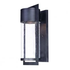 Focus 1-Light Black Integrated LED Outdoor Wall Lantern Sconce by Maxim Lighting