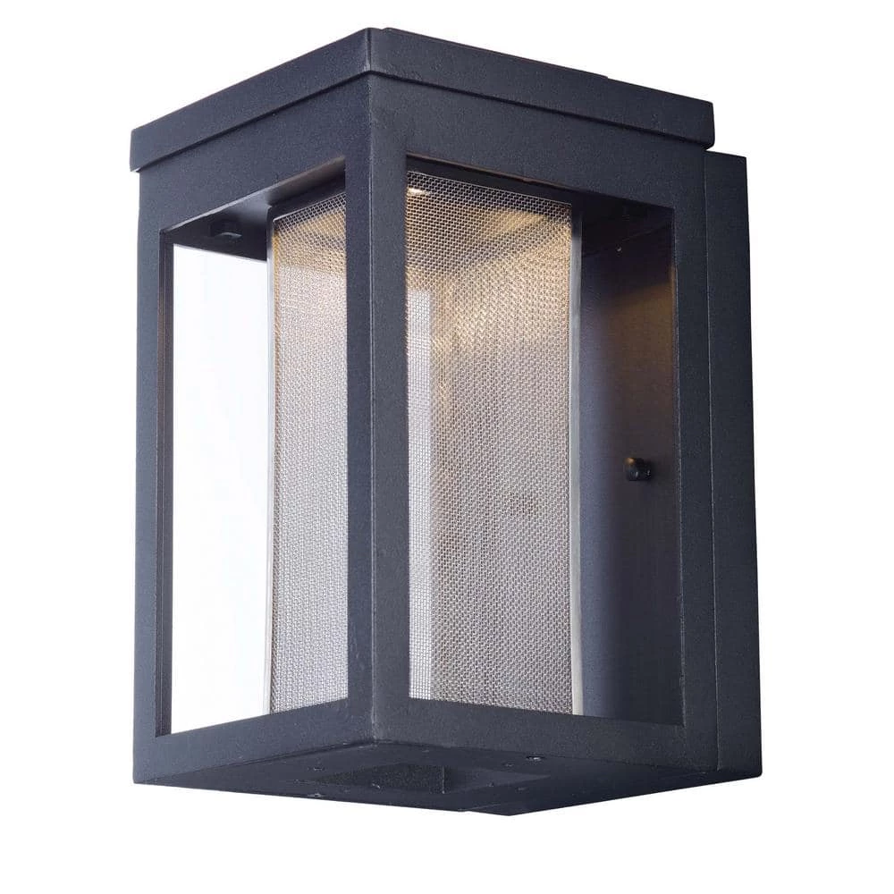 Salon 6 in. W 1-Light Black Outdoor Wall Lantern Sconce by Maxim Lighting 1 Salon 6 in. W 1-Light Black Outdoor Wall Lantern Sconce by Maxim Lighting