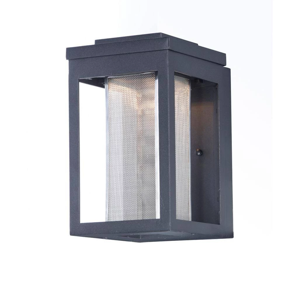 Salon 6 in. W 1-Light Black Outdoor Wall Lantern Sconce by Maxim Lighting 2 Salon 6 in. W 1-Light Black Outdoor Wall Lantern Sconce by Maxim Lighting - Image 2