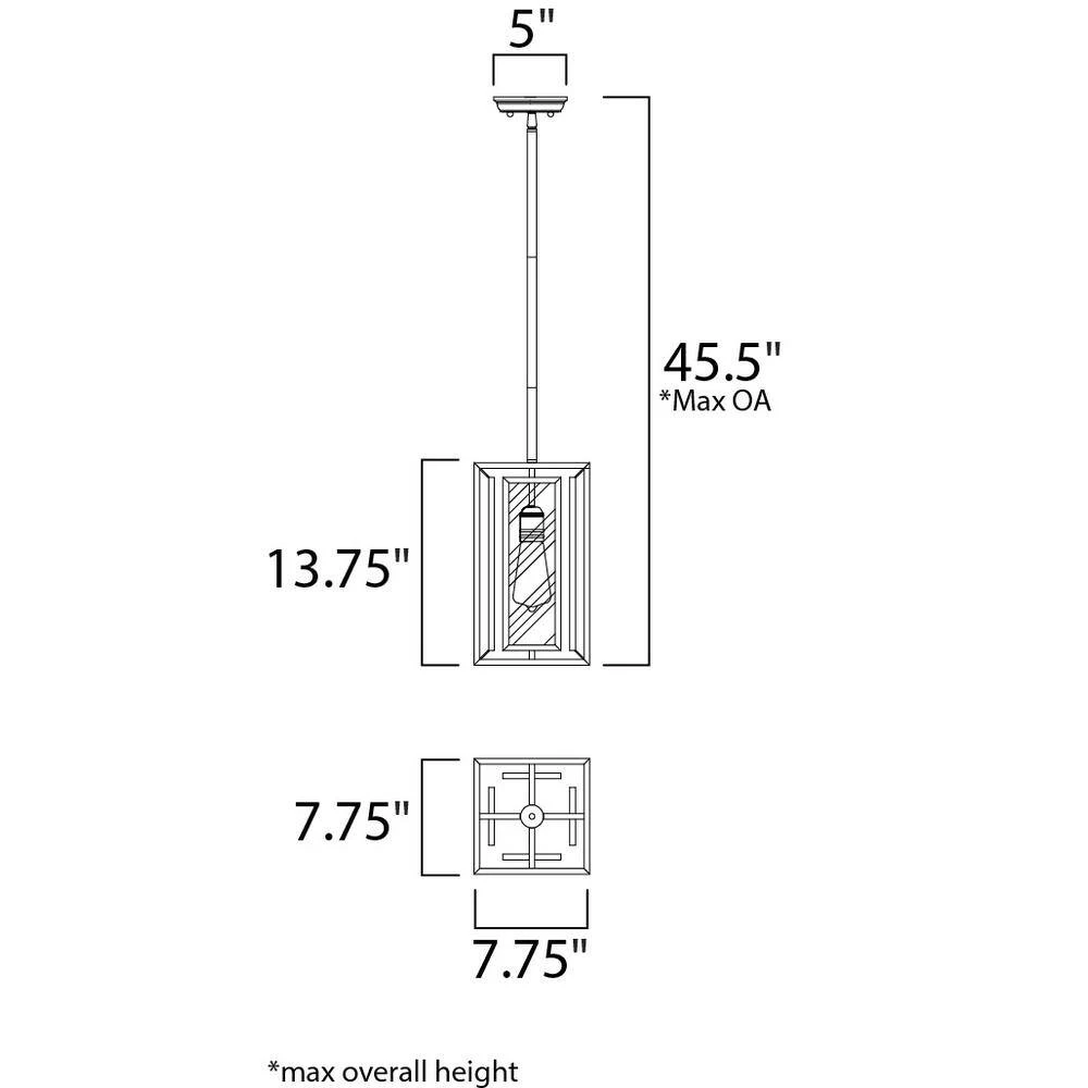 Era 1-Light Black Pendant by Maxim Lighting 4 Era 1-Light Black Pendant by Maxim Lighting - Image 4