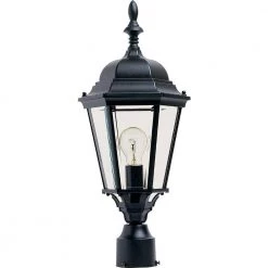 Westlake 1-Light Black Outdoor Pole/Post Mount by Maxim Lighting