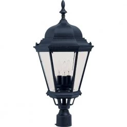 Westlake 3-Light Black Outdoor Pole/Post Mount by Maxim Lighting