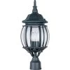 Crown Hill 3-Light Black Outdoor Pole/Post Mount by Maxim Lighting