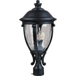 Camden Vivex 3-Light Black Outdoor Pole/Post Mount by Maxim Lighting