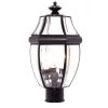 South Park 3-Light Black Outdoor Pole/Post Mount by Maxim Lighting