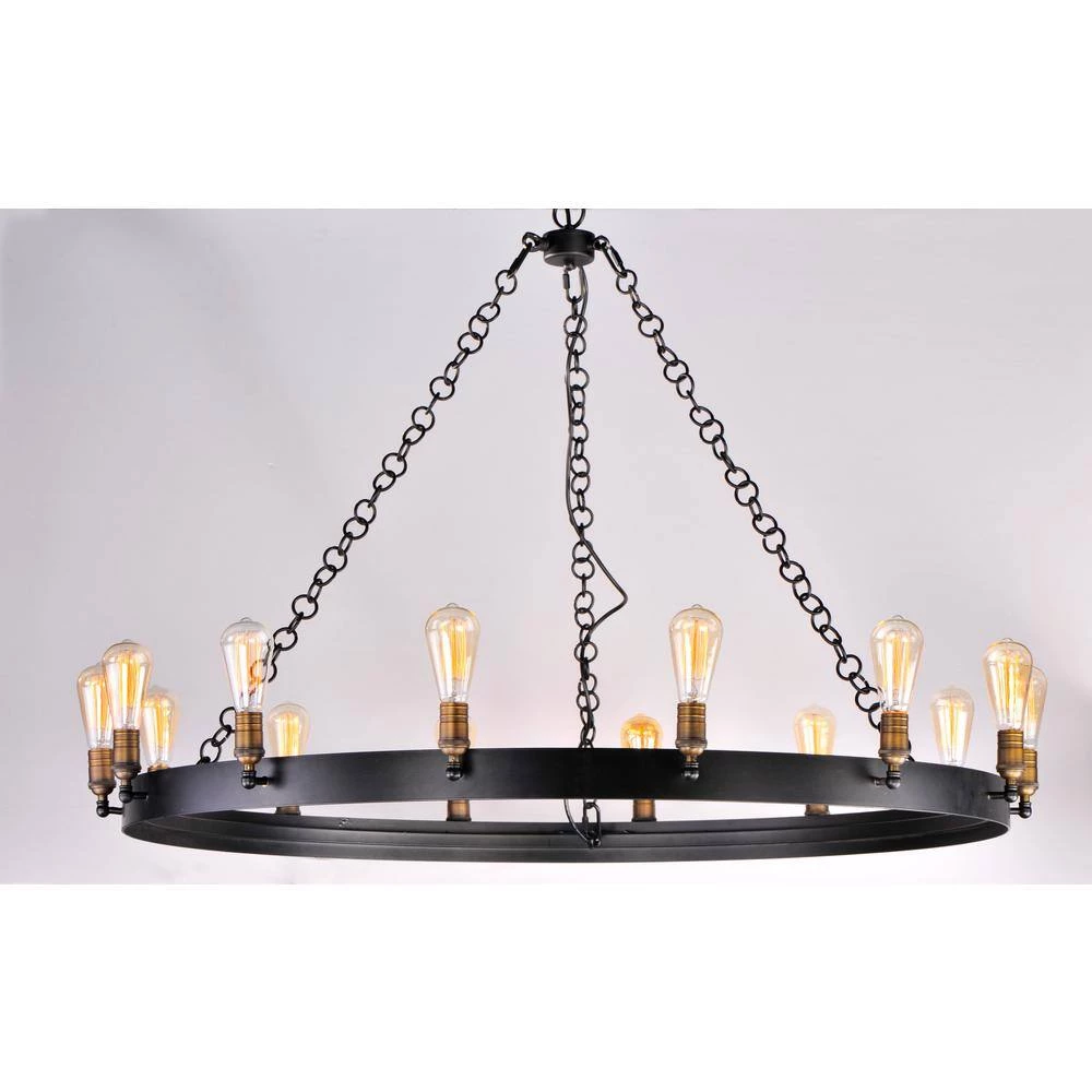 Noble 14-Light Natural Aged Brass Chandelier by Maxim Lighting 2 Noble 14-Light Natural Aged Brass Chandelier by Maxim Lighting - Image 2