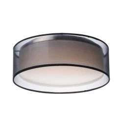 Prime 16 in. Black Organza Integrated LED Flushmount Light by Maxim Lighting