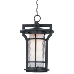 Oakville 12 in. Wide Black Oxide 1-Light Outdoor Hanging Lantern by Maxim Lighting