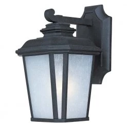 Radcliffe 7 in. W 1-Light Black Oxide Outdoor Wall Lantern Sconce by Maxim Lighting