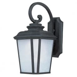 Radcliffe 11 in. W 1-Light Black Oxide Outdoor Wall Lantern Sconce by Maxim Lighting