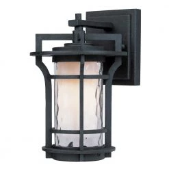 Oakville 6.25 in. W 1-Light Black Oxide Outdoor Wall Lantern Sconce by Maxim Lighting