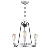 Haven 3-Light Black / Satin Nickel Chandelier by Maxim Lighting