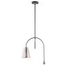 Filter 1-Light Black/Satin Nickel Pendant by Maxim Lighting