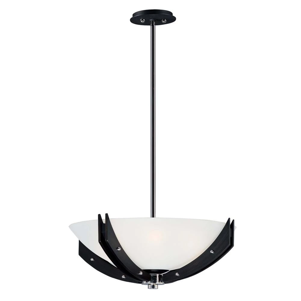 Merge 21.75 in. 4-Light Black/Wenge Semi-Flushmount by Maxim Lighting 1 Merge 21.75 in. 4-Light Black/Wenge Semi-Flushmount by Maxim Lighting