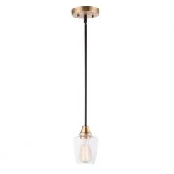 Goblet 1-Light Bronze/Antique Brass Pendant by Maxim Lighting
