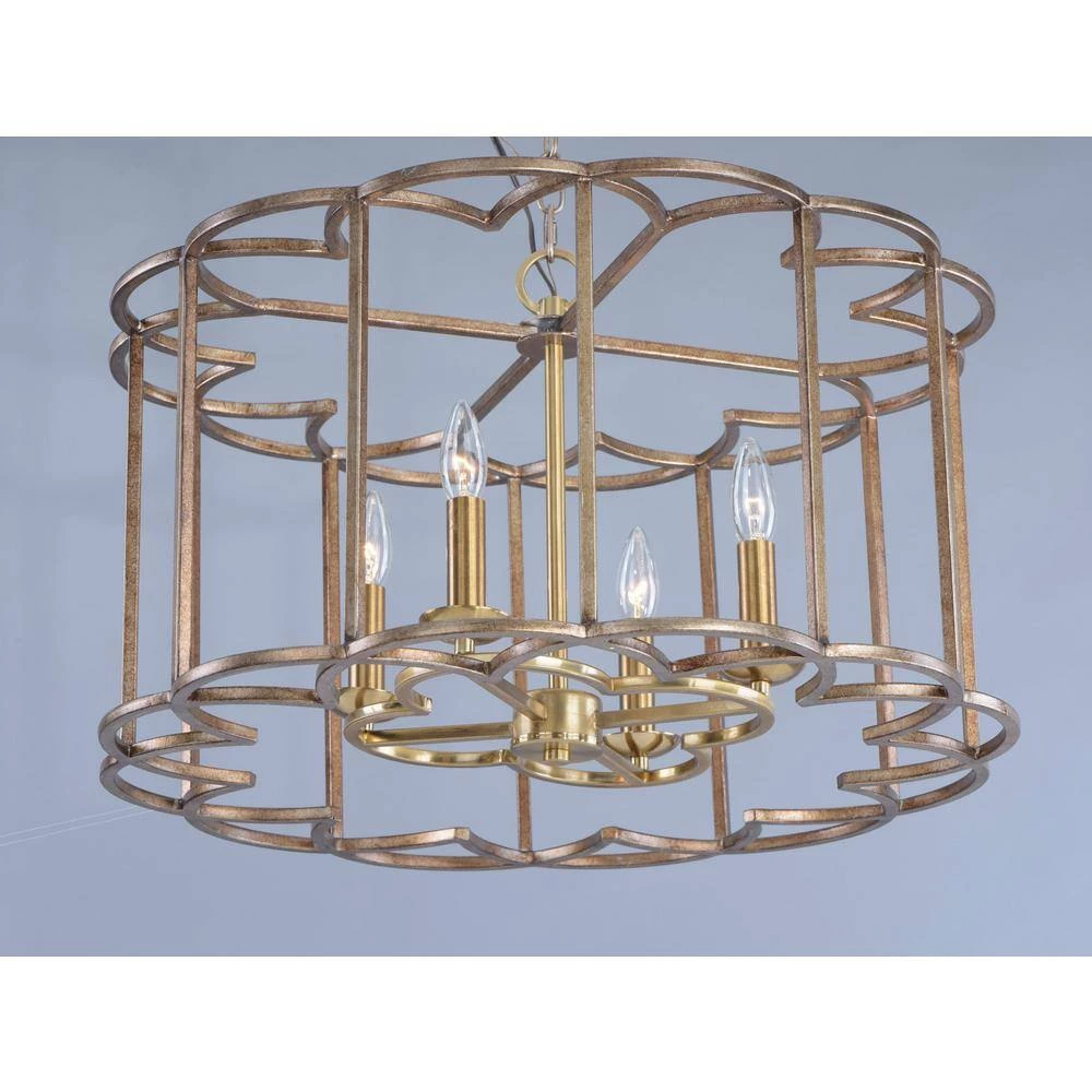 Helix Fusion 4-Light Bronze Chandelier by Maxim Lighting 3 Helix Fusion 4-Light Bronze Chandelier by Maxim Lighting - Image 3