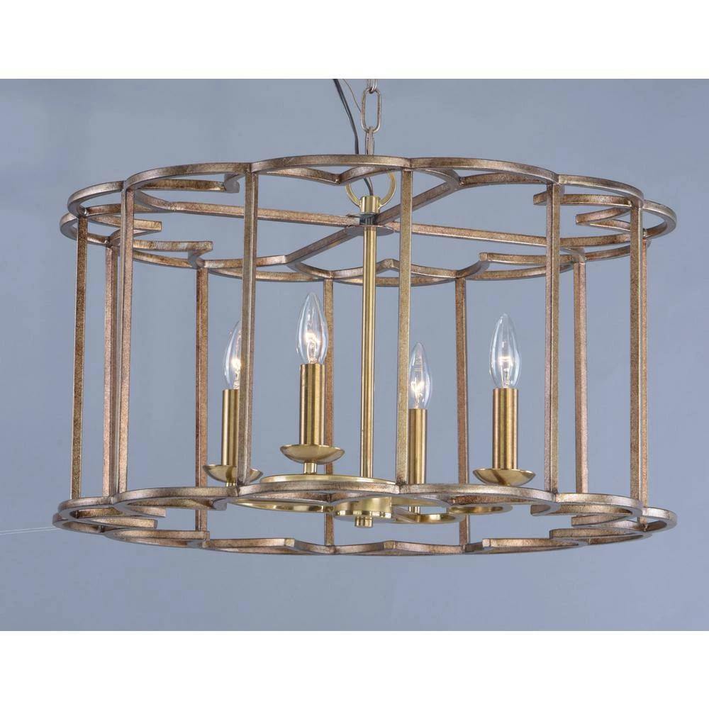 Helix Fusion 4-Light Bronze Chandelier by Maxim Lighting 2 Helix Fusion 4-Light Bronze Chandelier by Maxim Lighting - Image 2