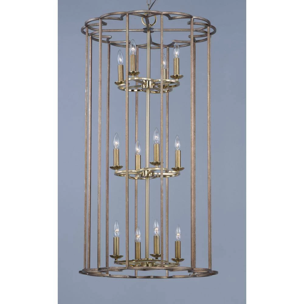 Helix 12-Light Bronze Fusion Pendant by Maxim Lighting 2 Helix 12-Light Bronze Fusion Pendant by Maxim Lighting - Image 2