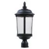 Dover 9.25 in. Wide 1-Light Outdoor Bronze Integrated LED Post Light by Maxim Lighting