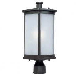 Terrace 8 in. Wide 1-Light Outdoor Bronze Post Light by Maxim Lighting