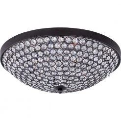 Glimmer 4-Light Bronze Flush Mount by Maxim Lighting