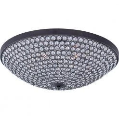 Glimmer 6-Light Bronze Flush Mount by Maxim Lighting