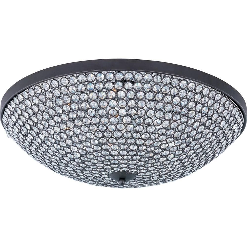 Glimmer 9-Light Bronze Flush Mount by Maxim Lighting 1 Glimmer 9-Light Bronze Flush Mount by Maxim Lighting