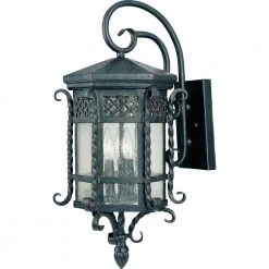 Scottsdale 3-Light Country Forge Outdoor Wall Mount Sconce by Maxim Lighting