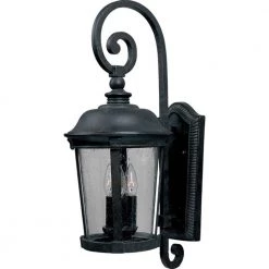 Dover DC 3-Light Bronze Outdoor Wall Lantern Sconce by Maxim Lighting