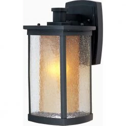 Bungalow 7 in. W 1-Light Bronze Outdoor Wall Lantern Sconce by Maxim Lighting