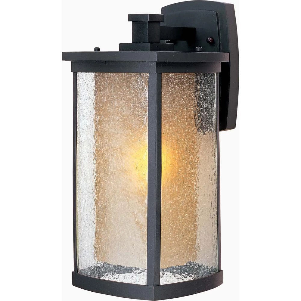 Bungalow 8 in. W 1-Light Bronze Outdoor Wall Lantern Sconce by Maxim Lighting 1 Bungalow 8 in. W 1-Light Bronze Outdoor Wall Lantern Sconce by Maxim Lighting