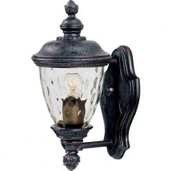 Carriage House Vivex 1-Light Oriental Bronze Outdoor Wall Lantern Sconce by Maxim Lighting