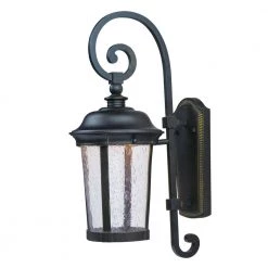 Dover 1-Light Bronze Integrated LED Outdoor Wall Lantern Sconce by Maxim Lighting