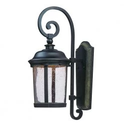 Dover 1-Light Bronze Integrated LED Outdoor Wall Lantern Sconce by Maxim Lighting